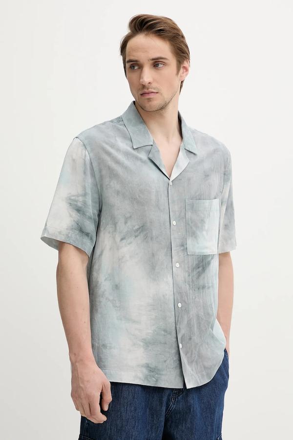 IRO koszula z domieszką lnu