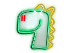 Neon FOREVER TF1 LED Jurassic Baby Dino Zielony FLNJ02
