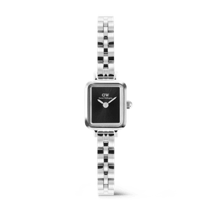 Daniel Wellington DW Watch Quadro Mini Arch 3-link Onyx Sunray Silver 15.4X18.2mm