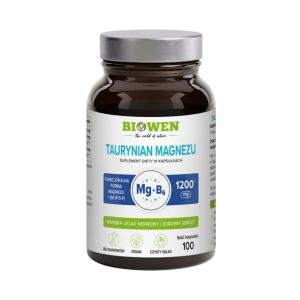 BIOWEN Taurynian magnezu magnez witamina B6 100 kapsułek