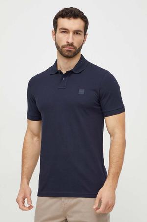 BOSS Orange polo męskie bawełniane z elastanem Passenger