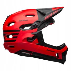 Kask full face BELL SUPER DH MIPS SPHERICAL fasthouse matte gloss czerwony czarny (52-56)