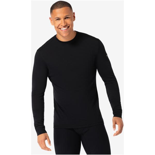 SUPER.NATURAL TUNDRA175 LS koszulka męska termoaktywna merino czarna (S)