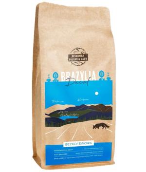 ŚWIEŻO PALONA KAWA ZIARNISTA BRAZYLIA BEZKOFEINOWA DECAF 1KG 100% ARABICA