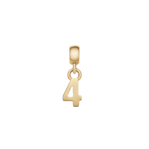 Daniel Wellington DW Charm Number 4 Gold
