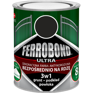 Farba antykorozyjna FERROBOND ULTRA mat czarny RAL 9005 0,7 l