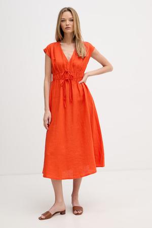 United Colors of Benetton sukienka lniana
