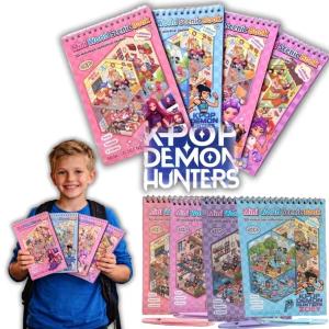 Notatnik KPOP Demon Hunters notes mini świat 3D pokoje naklejki książeczka