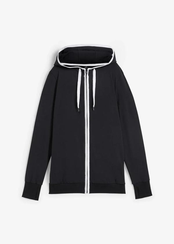Bluza rozpinana z bawełny ze stretchem