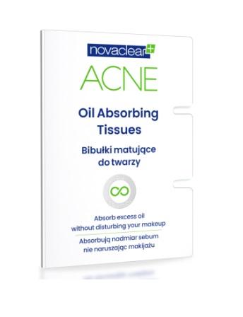 Novaclear Acne Bibułki Matujące do Twarzy 50 sztuk