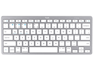 Klawiatura bezprzewodowa TRUST Wireless Bluetooth keyboard Srebrny 24651