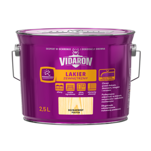 Lakier zewnętrzny bezbarwny 2,5 l VIDARON