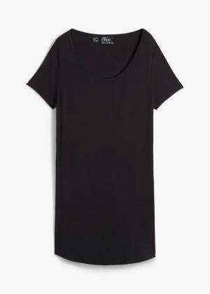 Długi shirt z miękkiej wiskozy