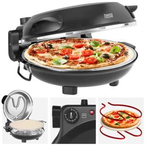Piec do pizzy TEESA SUPREME FUN 1200W 420°C dwie grzałki czarny