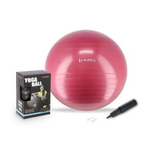 HMS YB01 piłka gimnastyczna fitness do ćwiczeń czerwona (65 cm)
