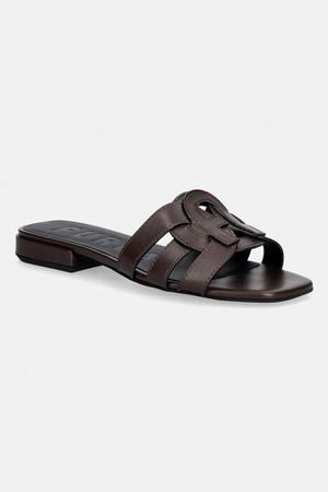 Furla klapki damskie skórzane Summer