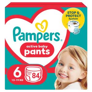 Pampers Active Baby Pants Pieluchomajtki, rozmiar 6, 13kg-19kg, 84 szt, BOX