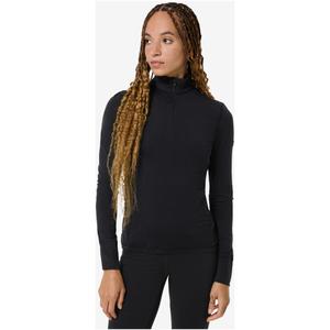 SUPER.NATURAL ARCTIC230 ZIP 1/4 koszulka damska termoaktywna merino czarna (S)