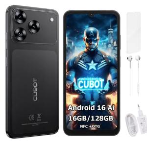 Smartfon CUBOT A50 6,88" 16/128GB DUAL SIM NFC ANDROID 16 + ETUI + FOLIA