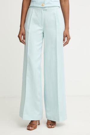 Marciano by Guess spodnie wide leg damskie z dodatkiem lnu JANE