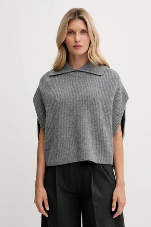 United Colors of Benetton poncho z dodatkiem wełny