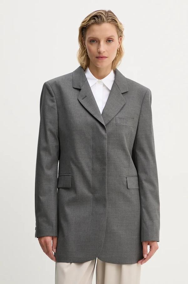 Remain marynarka z domieszką wełny Boxy Blazer