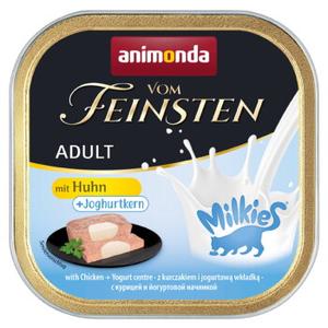 animonda Vom Feinsten karma mokra dla kota, Adult, z mlecznym nadzieniem 32x100g z kurczakiem i jogurtowym nadzieniem 