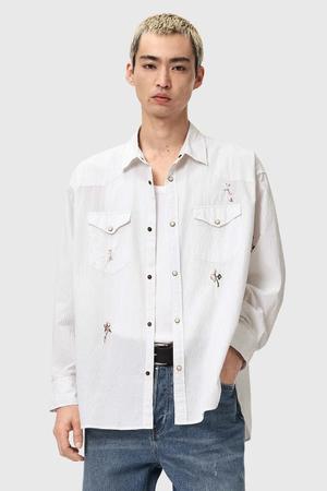 AllSaints koszula bawełniana PORTMAN