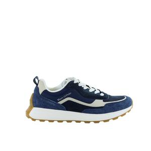 Męskie skórzane niebieskie sneakersy MARC O'POLO 60223253501350-865