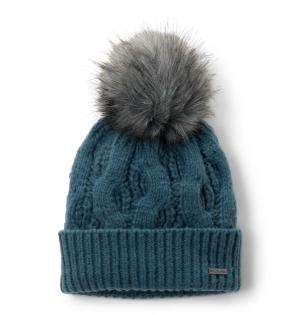 COLUMBIA czapka zimowa damska z pomponem Cable Knit Pom Beanie niebieski (one size)