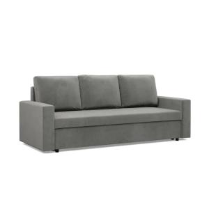 Kanapa z Funkcją Spania Rozkładana 3-osobowa NEO Szara 220x92cm