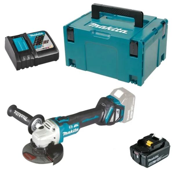 Makita Szlifierka Tarczowa DGA513 18V 1x5AH DC18RC DGA513RT1J BEZSZCZOTKOWA