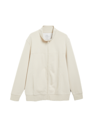 Bluza dresowa ze stójką i wpuszczanymi kieszeniami