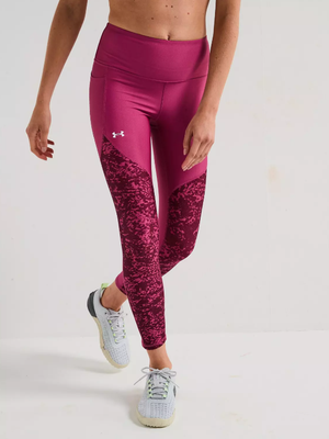 UNDER ARMOUR legginsy damskie spodnie treningowe różowe (L)