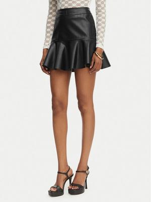 Bardot Spódnica z imitacji skóry Tisch 59924SB Czarny Regular Fit