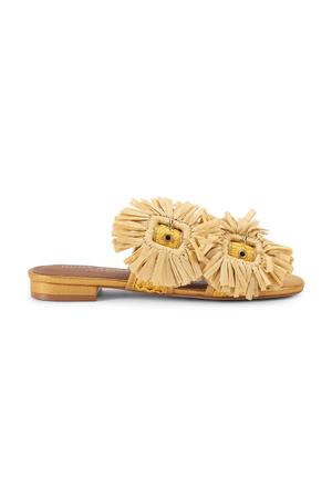 Kurt Geiger London klapki damskie Raffia Buckle Flat Sdl
