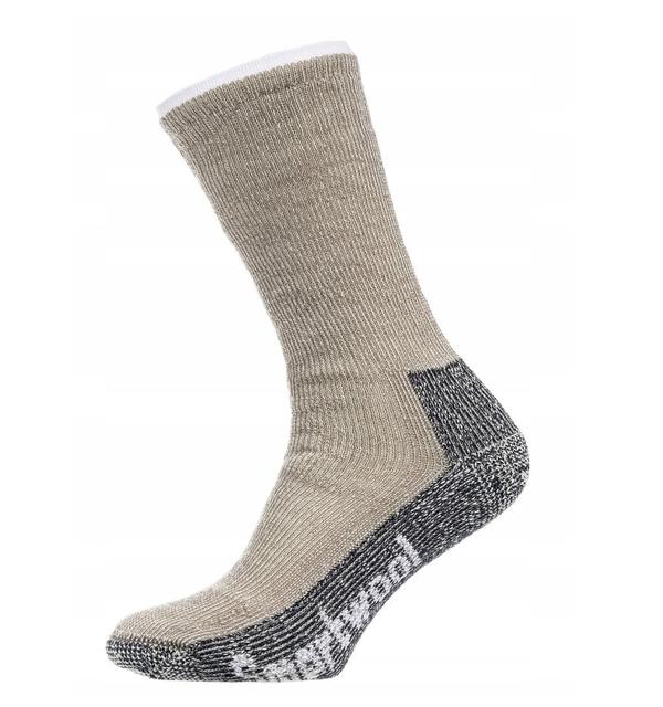SMARTWOOL skarpety turystyczne męskei z merino MTNR CE MC CRW TAUPE beżowe (M)