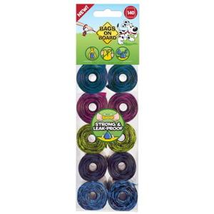 SIMPLE SOLUTION Bags on Board 140 Woreczki na odchody – kolorowe
