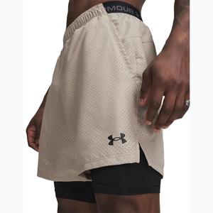 Under Armour UA Vanish Woven 2.0 2w1 męskie spodenki treningowe beżowe (XL)