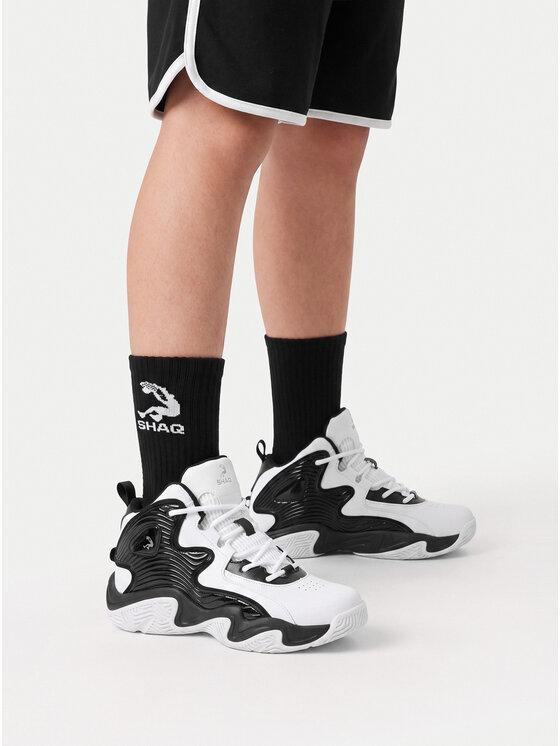 SHAQ Buty do koszykówki EO-DEVASTATOR 3.0 AQ95078B-BW Biały