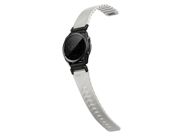 Pasek magnetyczny UNIQ Fluo do Garmin Quick Release 22mm i QuickFit Szary