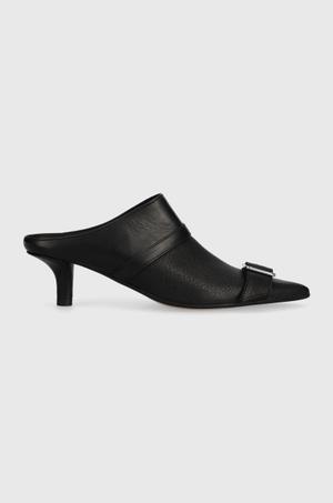 MM6 Maison Margiela szpilki skórzane Slipper
