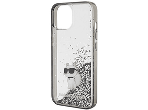 Etui KARL LAGERFELD Hardcase Liquid Glitter Choupette do iPhone 15 6,1 cala Przezroczysty KLHCP15SLKCNSK