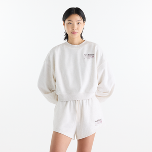 Bluza damska New Balance WT62X7T4LIT – beżowa