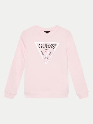 Guess Bluzka J74Q10 KAUG0 Różowy Regular Fit