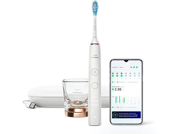 Szczoteczka soniczna PHILIPS SONICARE HX9911/94 DiamondClean 9000 z aplikacją na telefon