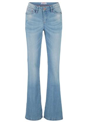 Jeansy ze stretchem o kroju bootcut, mid waist