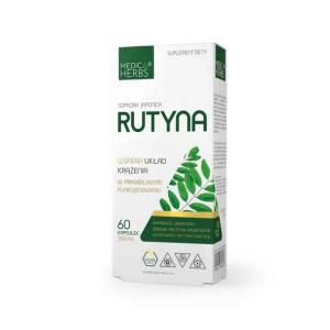Rutyna Medica Herbs 350 mg z perełkowca japońskiego czysty skład 60 kaps