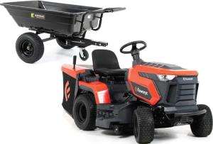 TRAKTOREK OGRODOWY 84cm LONCIN 352cm3 10KM + PRZYCZEPKA OGRODOWA 200L 400kg