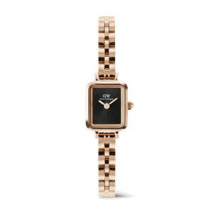Daniel Wellington DW Watch Quadro Mini Arch 3-link Onyx Sunray Rose Gold 15.4X18.2mm